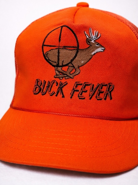 Vintage Other - Vintage Buck Fever Hunting Hat | Blaze Orange Deer Snapback Trucker Cap USA
